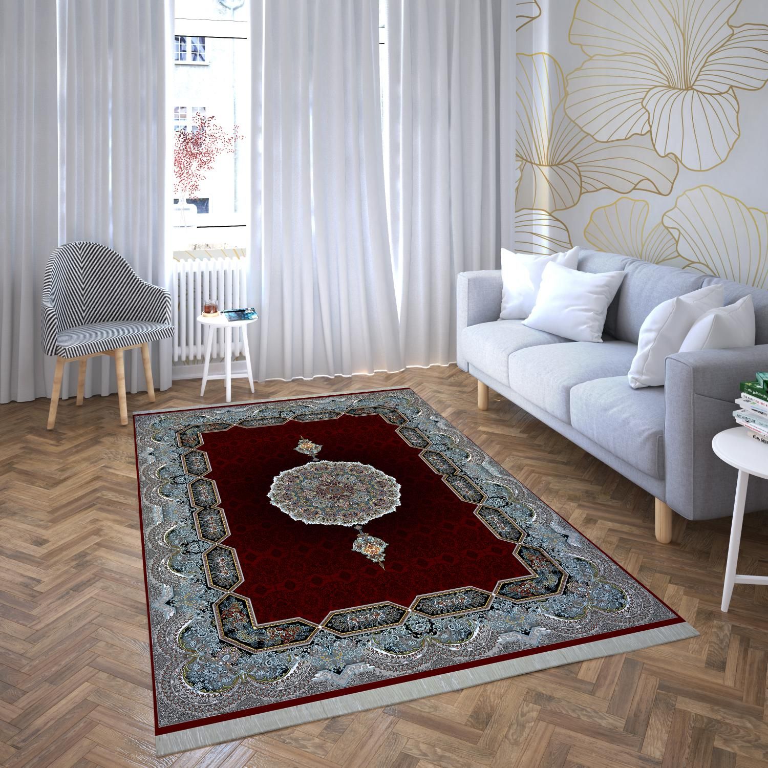 فرش ماشینی طرح هالیدی لاکی 1000 شانه - Image 2