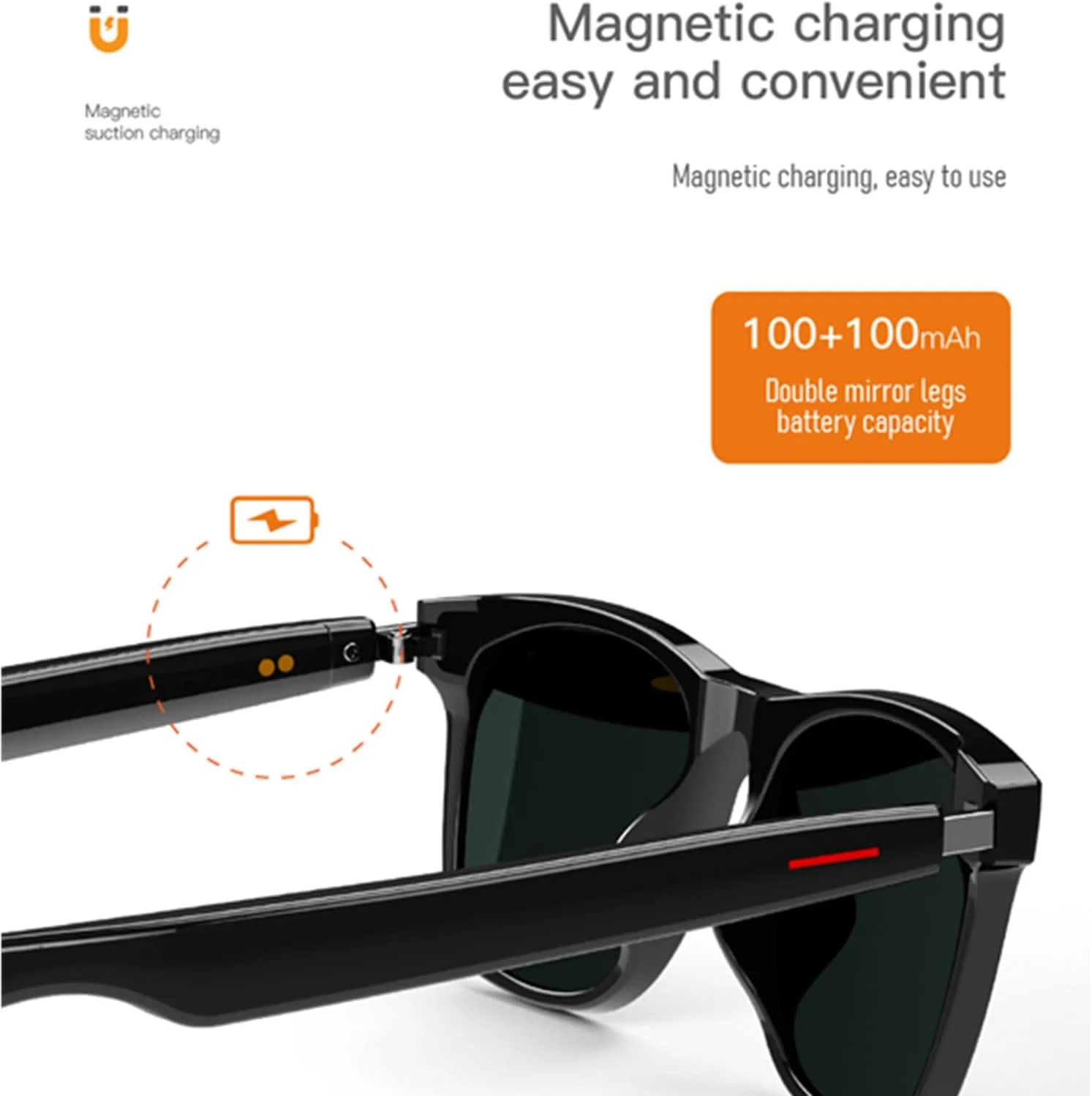 عینک هوشمند SMART GLASSES مدل E10 - Image 2