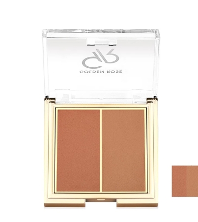 پالت رژگونه دو رنگ گلدن رز مدل Iconic Duo Rosy Bronze شماره 03