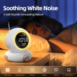 چراغ خواب رومیزی و اسپیکر GROWINER مدل ASTRONAUT WAKEUP LIGHT کد S9 - تصویر 7