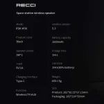 اسپیکر بلوتوثی قابل حمل RECCI مدل RSK-W38 - تصویر 2