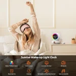 چراغ خواب رومیزی و اسپیکر GROWINER مدل ASTRONAUT WAKEUP LIGHT کد S9 - تصویر 5