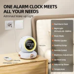 چراغ خواب رومیزی و اسپیکر GROWINER مدل ASTRONAUT WAKEUP LIGHT کد S9 - تصویر 4