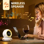 چراغ خواب رومیزی و اسپیکر GROWINER مدل ASTRONAUT WAKEUP LIGHT کد S9 - تصویر 3