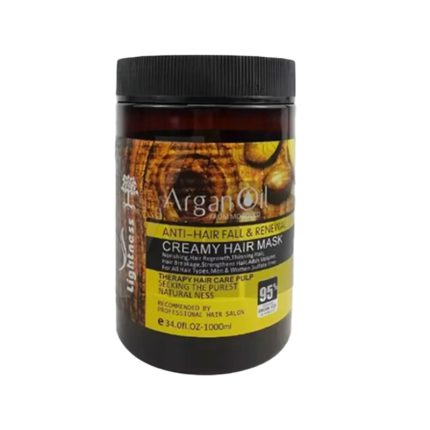 ماسک مو تقویت کننده لایتنس مدل Argan Oil فاقد سولفات 1000 میلی لیتر