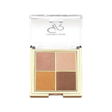 پالت سایه چشم 4 رنگ کواترو گلدن رز کد 07 Bronze Vision