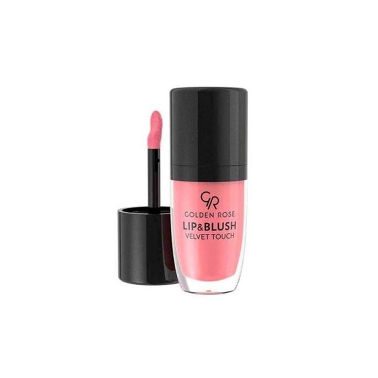 رژ لب و گونه مایع ولوت گلدن رز مدل Liquid Blush & Lip Velvet شماره 01